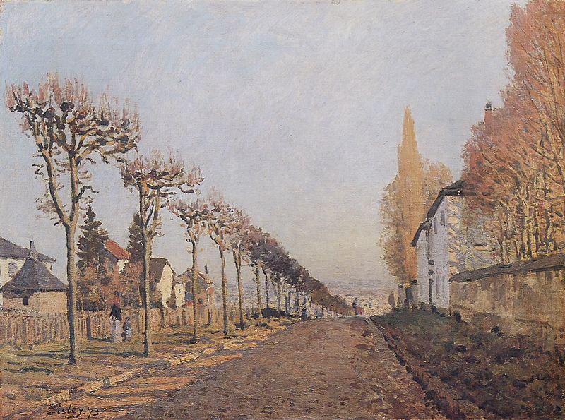Chemin de la Machine Louveciennes,, Alfred Sisley